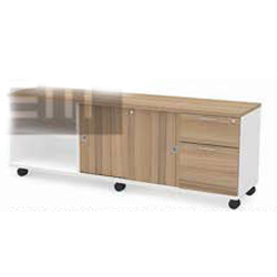 Mejor Rectangular Shape Desk C/W Wood Modesty Panel