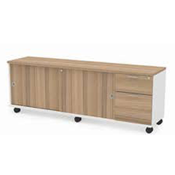 Mejor Rectangular Shape Desk C/W Wood Modesty Panel