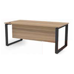 Corumm Executive L-Shape Desk C/W Steel Modesty Panel
